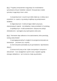 Wykład - kierunki zastosowań inforatyki