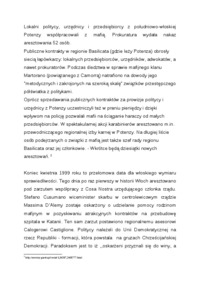 Wykład - Aresztowania włoskich polityków oskarżonych o związki z mafią