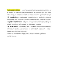 Wykład - Kultura obywatelska
