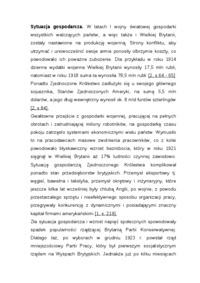 Wykład - wizerunek Wielkiej Brytanii w latach 1918-1933