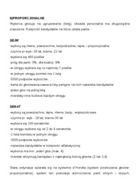 Wykład - zasady prawa wyborczego w wyborach parlamentarnych