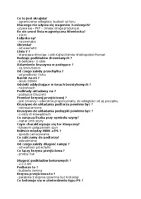 Koleje - pytania na egzamin