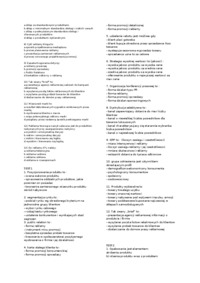 Podstawy Marketingu - pytania i odpowiedzi