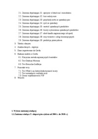 model ekonometryczny eksport piwa - omówienie