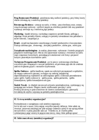 ekonomika przedsiębiorstwa - odpowiedzi na zagdanienia