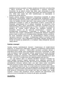 Wady i zalety monopolu - omówienie
