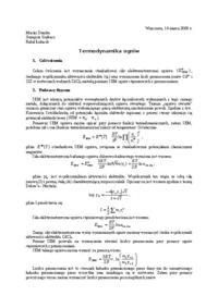 Termodynamika ogniw- ćwiczenia