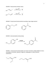 Chemia organiczna II- zadania z karbokationów