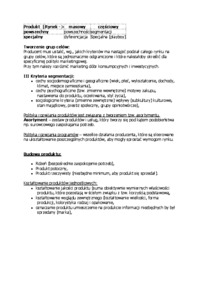 Segmentacja rynku-opracowanie