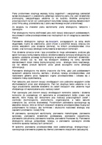 Planowanie - procesowe