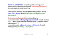 Mechanika - wyklad 9