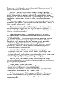 Pedagogika społeczna H.Radlińskiej, a socjologia wychowania-opracowanie