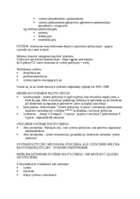 System polityczny-opracowanie