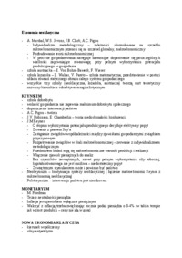 Metody badań ekonomicznych, geneza polityki makroekonomicznej-opracowanie