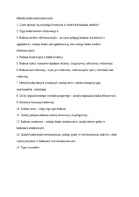 Metody badań medioznawczych-zagadnienia na egzamin