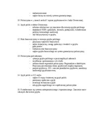 Historia Języka Polskiego-zagadnienia do egzaminu