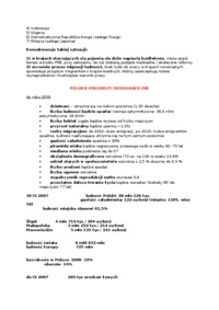 Wykład - Etapy opracowanie prognoz demograficznych