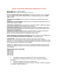 Wykład - Zmiany w natężeniu umieralności niemowląt w Polsce