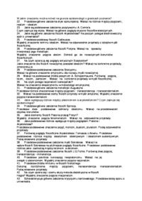 Wykład -  zagadnienia do egzaminu