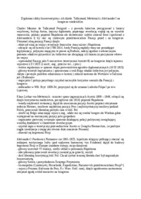 wykład - Dyplomaci doby konserwatyzmu