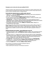 Wykład - Koncepcje mocarstw zaborczych wobec sprawy polskiej 1914