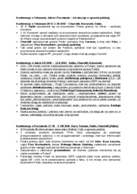 Wykład - Konferencje w Teheranie, Jałcie i Poczdamie