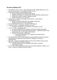Wykład - Powstanie i działalność KRN